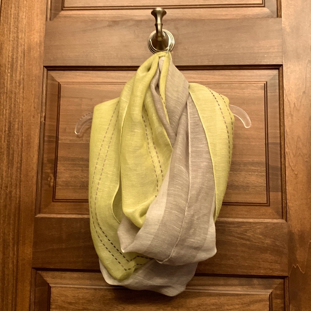 Halogen Linen Blend Infinity Scarf.